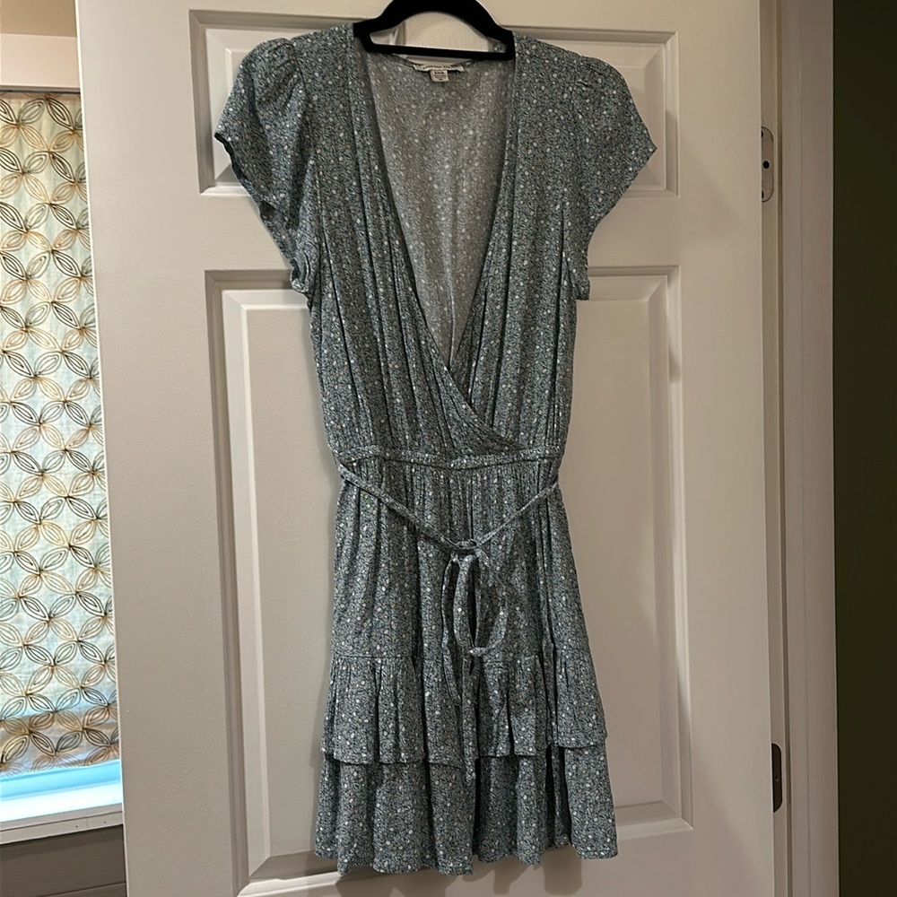 American Eagle Floral Ruffle Mini Dress